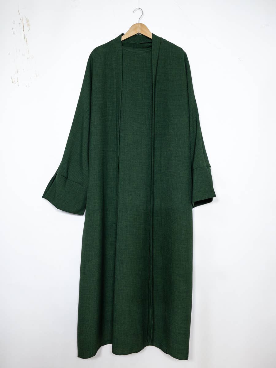 Abaya Kimono de 2 Piezas – Elegancia y Fluidez