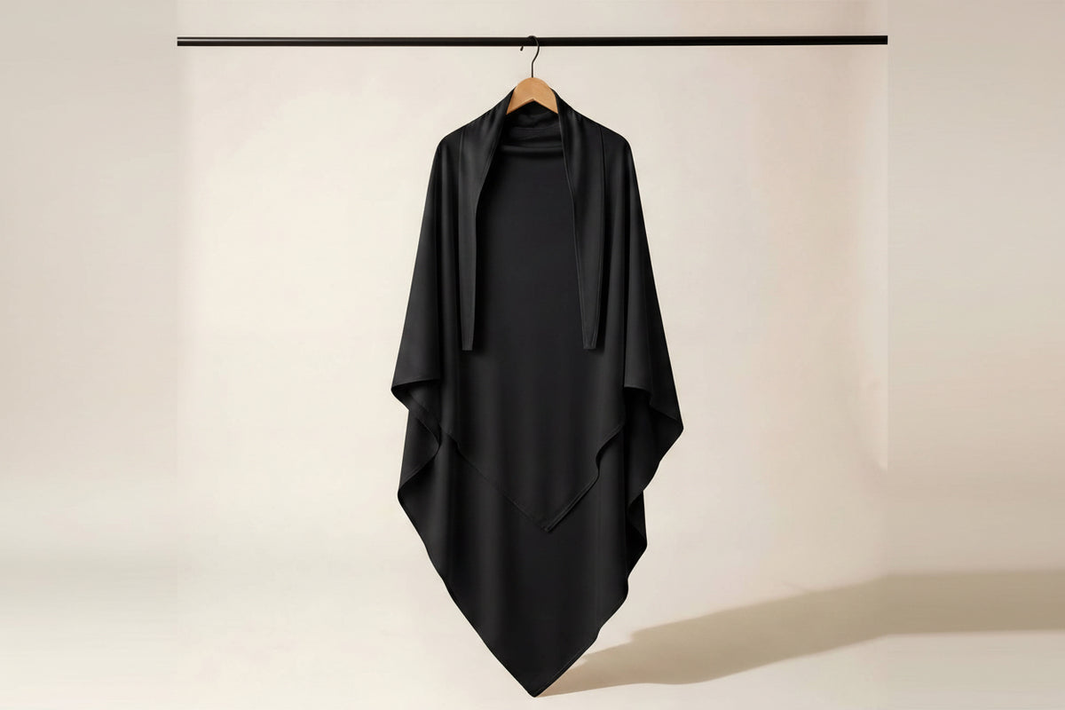Khimar Largo de Jersey Premium – Cobertura y Comodidad