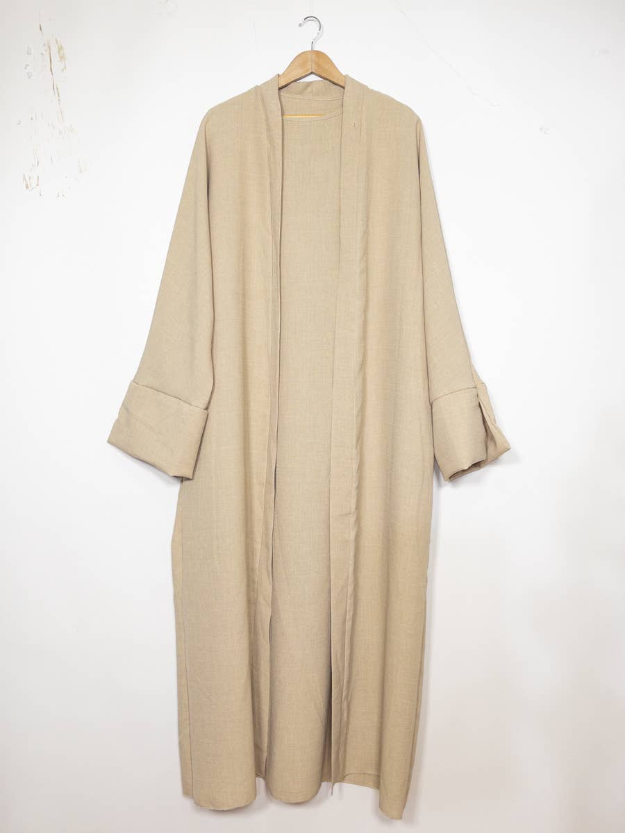 Abaya Kimono de 2 Piezas – Elegancia y Fluidez
